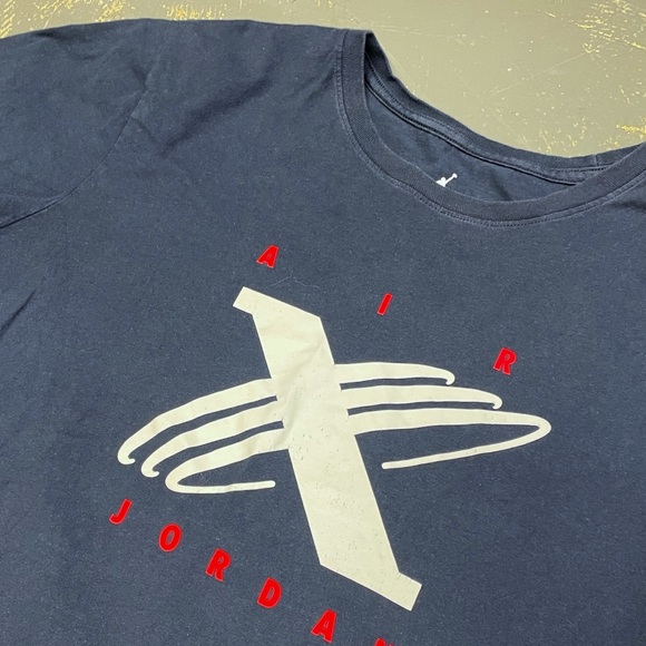 Jordan 6 Tinker Hatfield Blueprint Tee BQ0271-451 Large Navy Blue - Picture 3 of 7